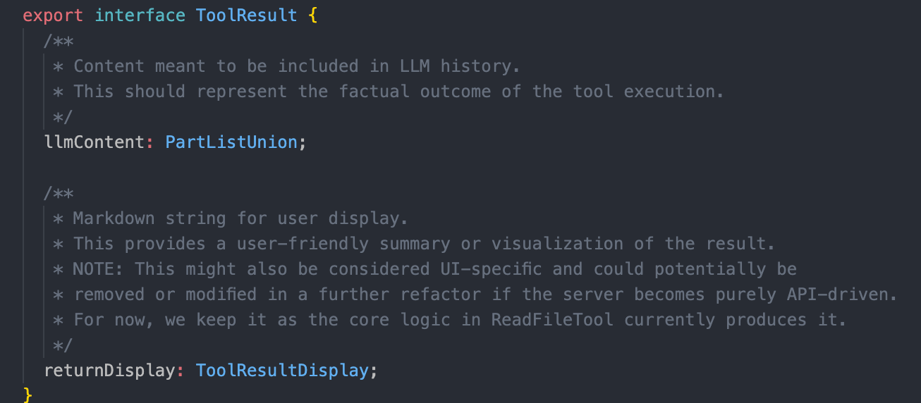 LLM Content vs User Display